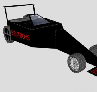 黑色F1赛车SU模型下载_sketchup草图大师SKP模型