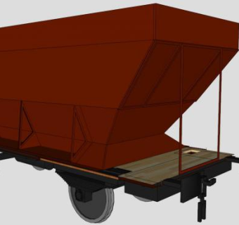 工业漏斗车的SU模型设计_su模型下载 草图大师模型_SKP模型