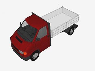 大众T4卡车SU模型下载_sketchup草图大师SKP模型