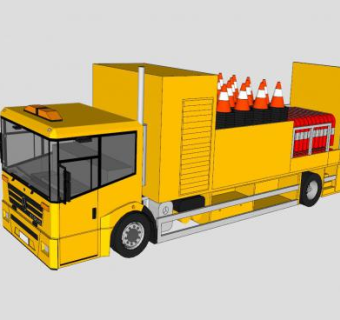 奔驰交通管理车辆SU模型下载_sketchup草图大师SKP模型