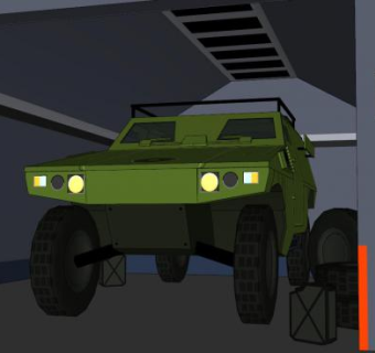 两栖车与地形SU模型下载_sketchup草图大师SKP模型