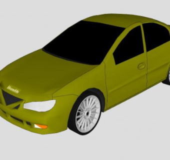 轿车车辆SU模型下载_sketchup草图大师SKP模型