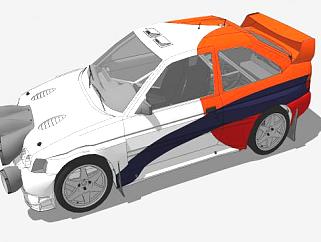 福特WRC赛车SU模型下载_sketchup草图大师SKP模型