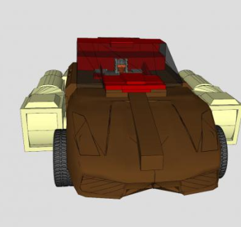 概念型跑车车辆SU模型下载_sketchup草图大师SKP模型