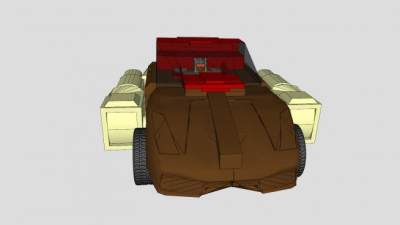 概念型跑车车辆SU模型下载_sketchup草图大师SKP模型