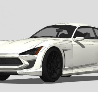 侠盗飞车5跑车SU模型下载_sketchup草图大师SKP模型