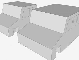 简易汽车面板SU模型下载_sketchup草图大师SKP模型