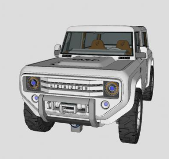 福特野马概念车SU模型下载_sketchup草图大师SKP模型