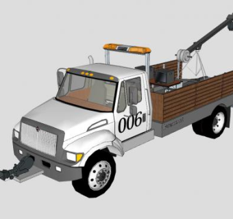 派拉蒙电影摄制车SU模型下载_sketchup草图大师SKP模型