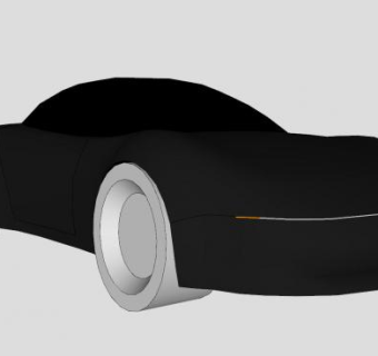 概念跑车SU模型下载_sketchup草图大师SKP模型