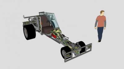 迷彩赛车SU模型下载_sketchup草图大师SKP模型