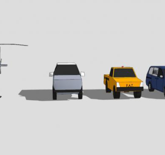 车辆飞机SU模型下载_sketchup草图大师SKP模型