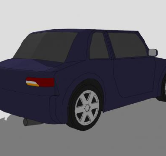 黑色阿斯顿马丁DB7跑车SU模型下载_sketchup草图大师SKP模型