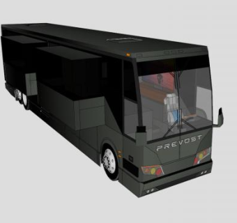 普雷沃斯特H3-45豪华房车SU模型下载_sketchup草图大师SKP模型