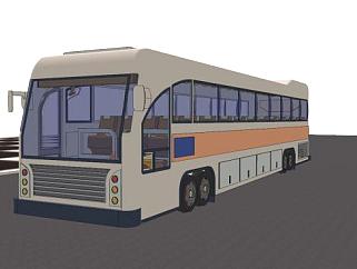 巴士运载车SU模型下载_sketchup草图大师SKP模型