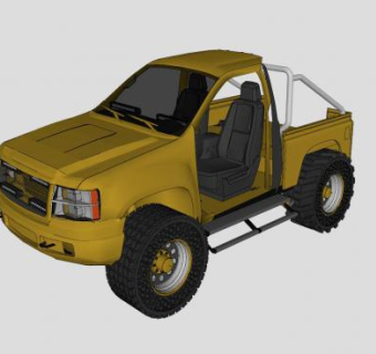 轻型货车SU模型下载_sketchup草图大师SKP模型