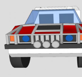 救援车辆模式行动图SU模型下载_sketchup草图大师SKP模型