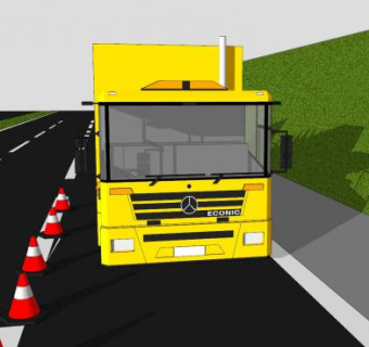 梅赛德斯经济交通管理车辆SU模型下载_sketchup草图大师SKP模型