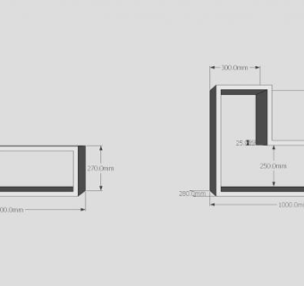 倚墙式L型书架SU模型下载_sketchup草图大师SKP模型