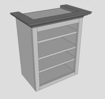 现代书柜及造型书架SU模型下载_sketchup草图大师SKP模型