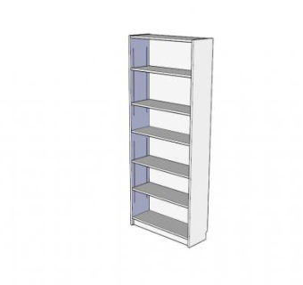 宜家白色书架SU模型下载_sketchup草图大师SKP模型