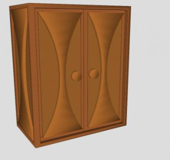 实木竹书柜SU模型下载_sketchup草图大师SKP模型