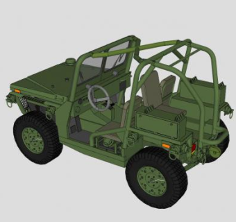 美国内部弹药运输车辆SU模型下载_sketchup草图大师SKP模型