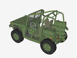 美国内部弹药运输车辆SU模型下载_sketchup草图大师SKP模型