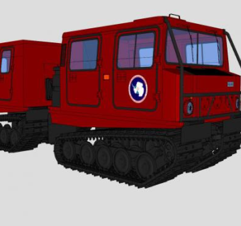 南极Bv206全地型车SU模型下载_sketchup草图大师SKP模型