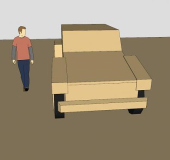 侦察型越野车草图SU模型下载_sketchup草图大师SKP模型