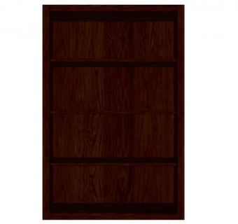 汉考克橡木意式书柜SU模型下载_sketchup草图大师SKP模型