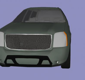 GMC育空河汽车SU模型下载_sketchup草图大师SKP模型