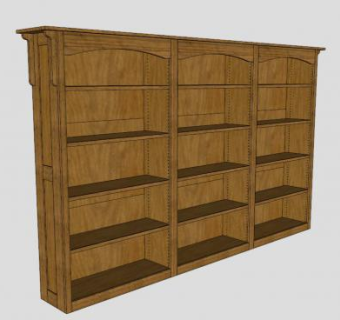 现代特派团书架SU模型下载_sketchup草图大师SKP模型