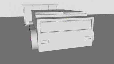 简易车辆集装箱SU模型下载_sketchup草图大师SKP模型