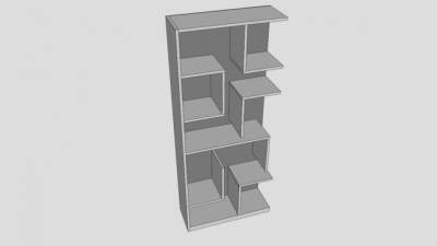 瓦勒拉板式柜SU模型下载_sketchup草图大师SKP模型