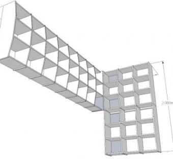 嵌入式白色转角书柜SU模型下载_sketchup草图大师SKP模型