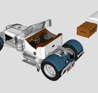 山地越野车SU模型下载_sketchup草图大师SKP模型