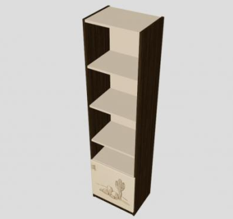 达喀尔书架书柜SU模型下载_sketchup草图大师SKP模型