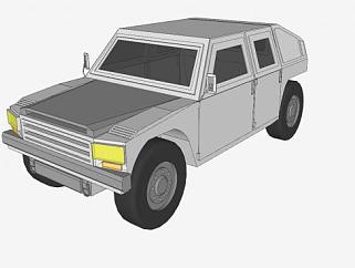 新型SUV车型SU模型下载_sketchup草图大师SKP模型