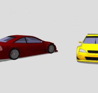 欧宝雅特V8赛车SU模型下载_sketchup草图大师SKP模型