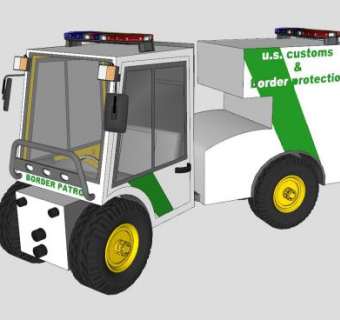 美国边境巡逻msv汽车SU模型下载_sketchup草图大师SKP模型