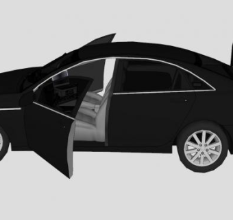 雪佛兰黑色轿车SU模型下载_sketchup草图大师SKP模型