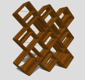 非传统书柜系统SU模型下载_sketchup草图大师SKP模型