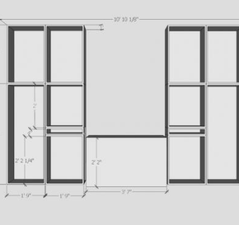 艾略特家庭屋书柜SU模型下载_sketchup草图大师SKP模型