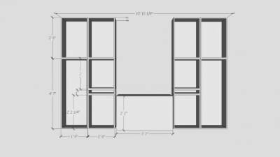 艾略特家庭屋书柜SU模型下载_sketchup草图大师SKP模型