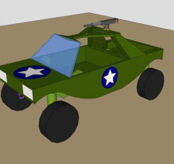 加州大学校友会竞赛车辆SU模型下载_sketchup草图大师SKP模型
