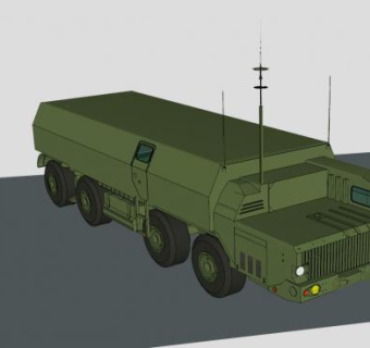 俄罗斯54K6E2指挥车辆SU模型下载_sketchup草图大师SKP模型