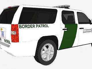 美国边境雪佛兰巡逻车SU模型下载_sketchup草图大师SKP模型