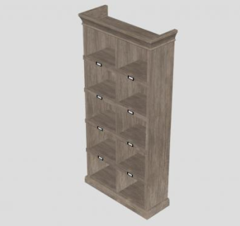 伯恩班克立方体书柜SU模型下载_sketchup草图大师SKP模型