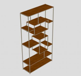 立方体单元书柜SU模型下载_sketchup草图大师SKP模型